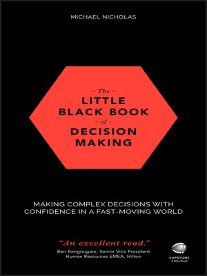 cover image of The Little Black Book of Decision Making